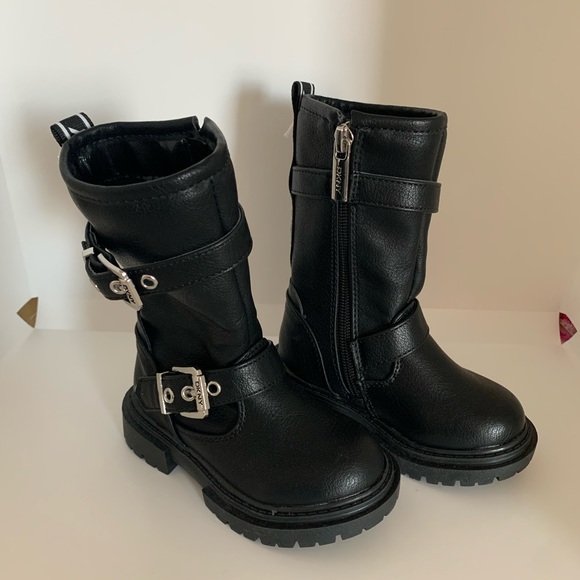 NWT- DKNY GIRL MOTO BOOTS - Picture 4 of 6